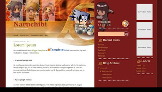 7 Template Blog Gratis Versi Naruto