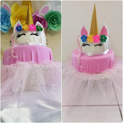 bolo falso unicornio, Minhas 24 Horas, aniversário menina, aniversário unicórnio, aniversário bailarina, bailarina unicórnio, Aniversário Econômico, DIY