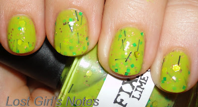 lime crush nail polish by fixation