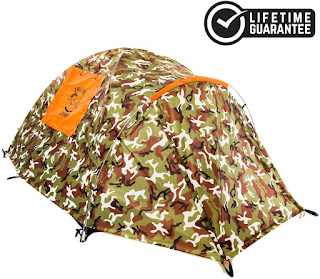 Chillbo Cabbins 2 Person Camping Tent features lightweight, easy to set up and high rated ventilation.