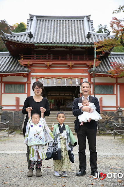 手向山八幡宮でのお宮参りと七五三出張撮影