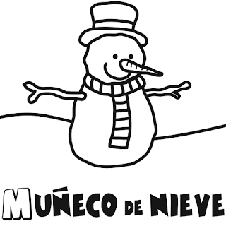 Muñeco de nieve para colorear