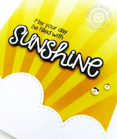 Sunny Studio: May Your Day Be Filled With Sunshine Card by Francine Vuillème (using Sunny Sentiments stamp set)