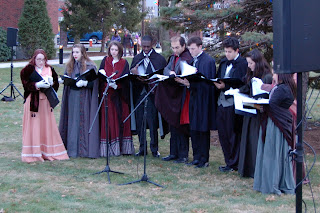 carollers on the Dean campus at the 2014 Holiday Stroll