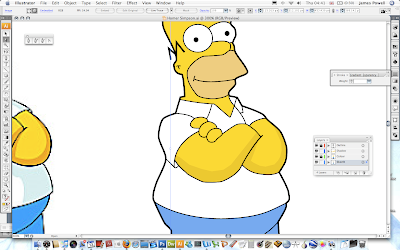 Drawing Homer Simpson In Illustrator