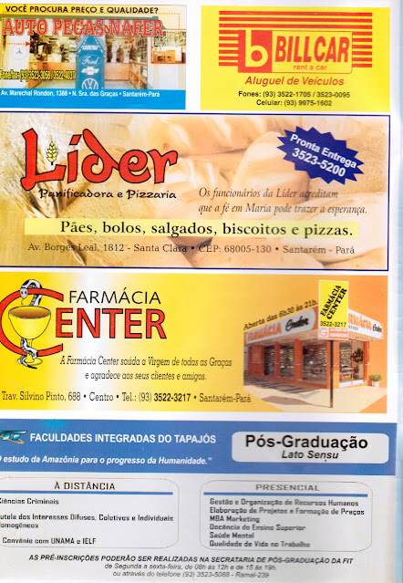 PROGRAMAÇÃO DAS FESTIVIDADES DE N. SRA. DAS GRAÇAS - 2005 - PAG 0