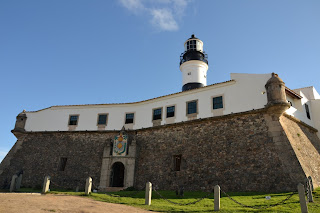 entrada do farol e forte de Sto. Antonio da Barra, Salvador