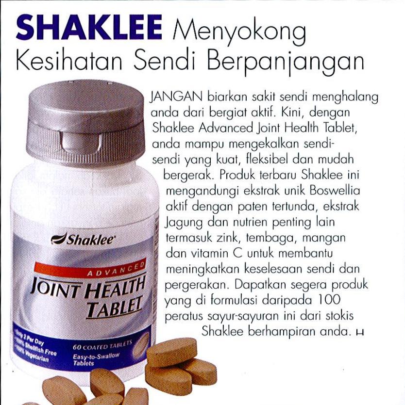 [AJHT] Vitamin Sakit Lutut dan Sendi Shaklee Supplement 