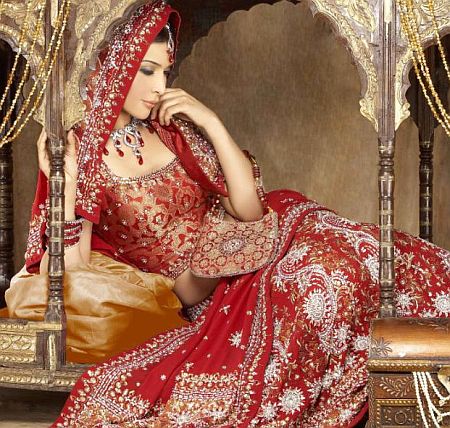 red indian wedding dress 2011