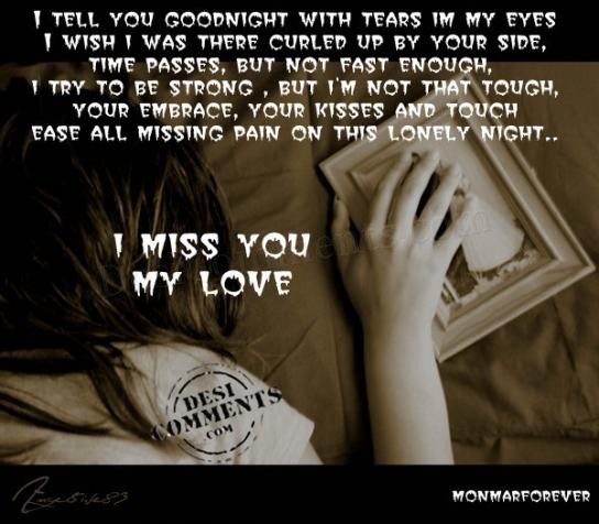 love poems for one you love and miss. i will miss you poems. i miss