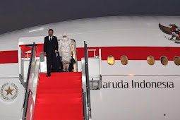 Jokowi dan Ibu Iriani Tiba di Bandara Internasional Soekarno-Hatta