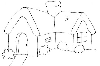 desenhos de casas para colorir e pintar