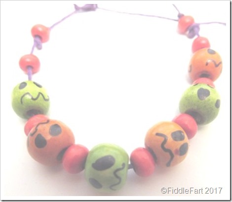 Halloween spooky faces bracelet... Halloween spooky faces bracelet...