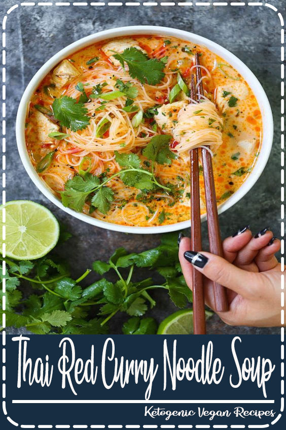 Yes, you can have Thai takeout right at home! This soup is packed with so much flavor with bites of tender chicken, rice noodles, cilantro, basil and lime juice! So cozy, comforting and fragrant – plus, it’s easy enough for any night of the week!