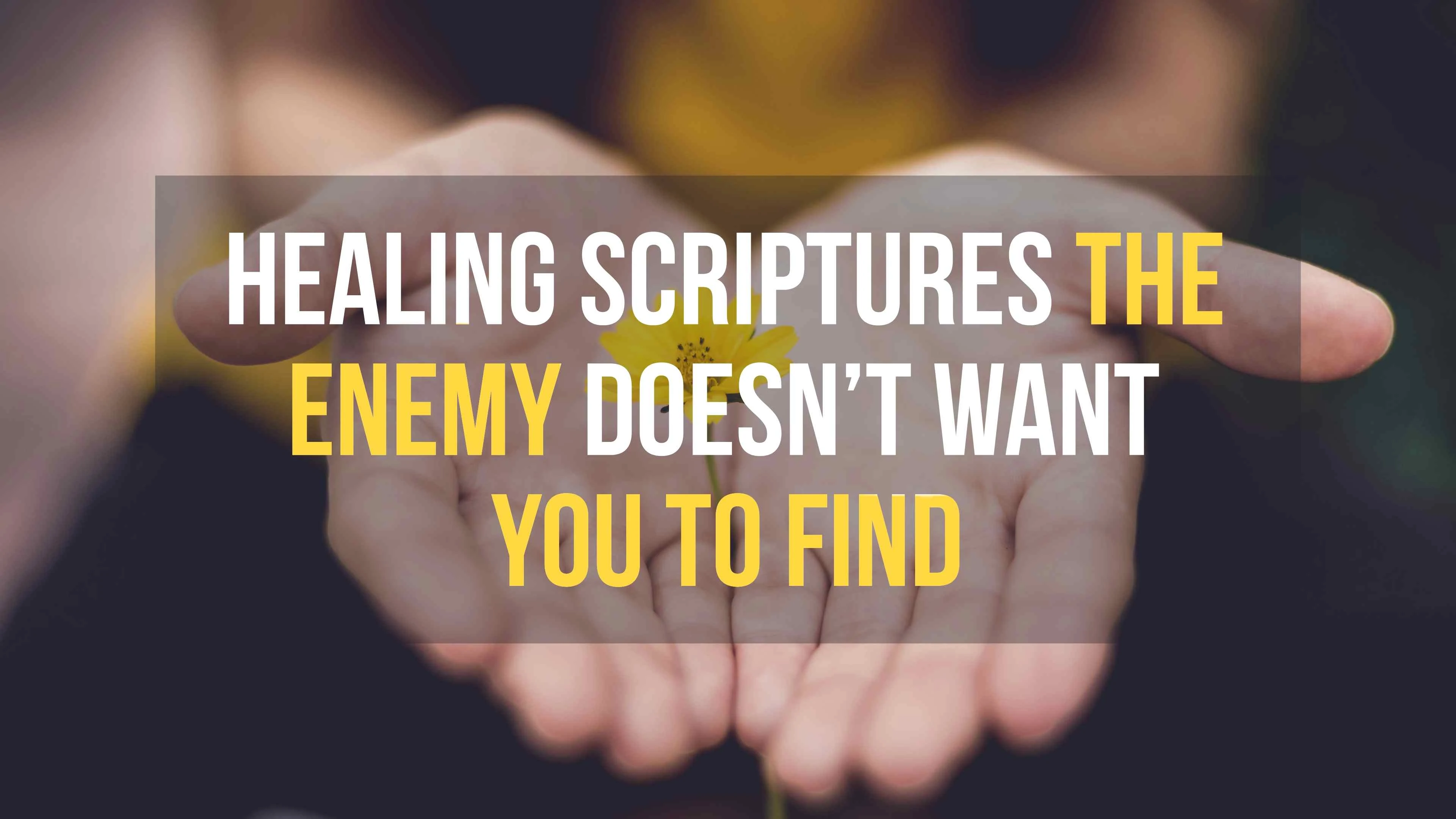 Healing Prayers and Scriptures