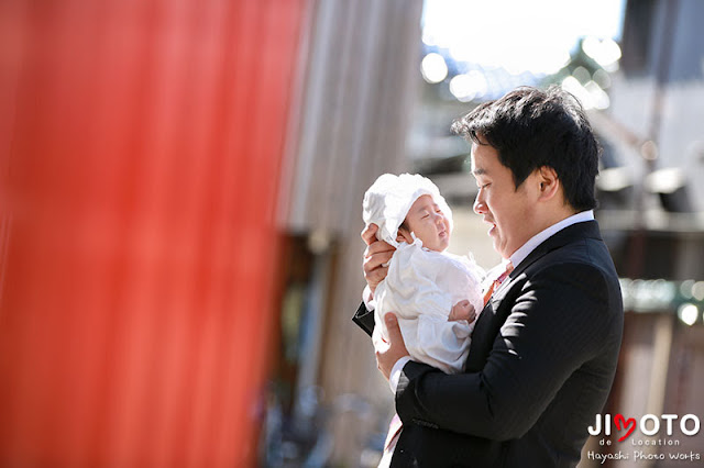 鶴見神社でのお宮参出張撮影