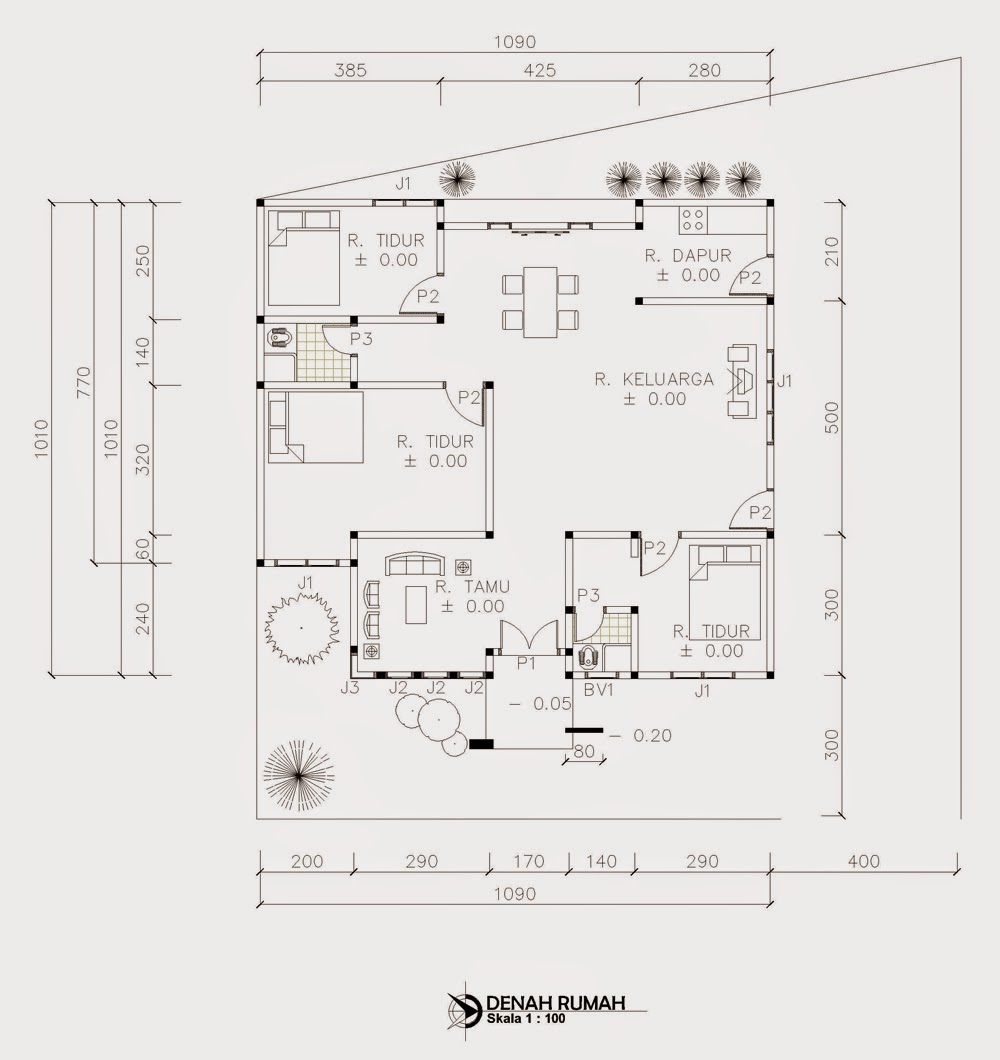  Desain  Rumah  Minimalis  10  X  10  Type 100 Foto Desain  