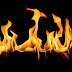 Moving flames background