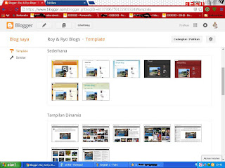 cara dapat template blog, template bawaan blog, cara membuat blog bagi pemula