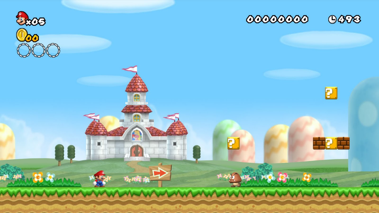 Screenshots of New Super Mario