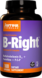 Pantethine Jarrow Jarrow Formulas B-Right Complex, 100 Capsules (Pack of 2)