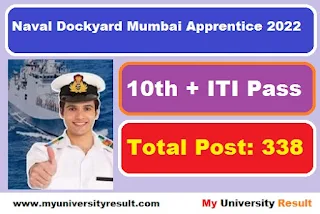 Naval Dockyard Mumbai Apprentice 2022