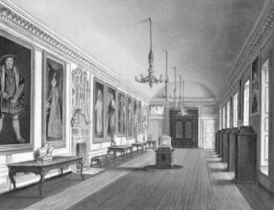 The Queen's Gallery, Kensington Palace, from The History of the Royal Residences by WH Pyne (1819)