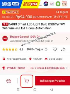 checkout flash sale shopee