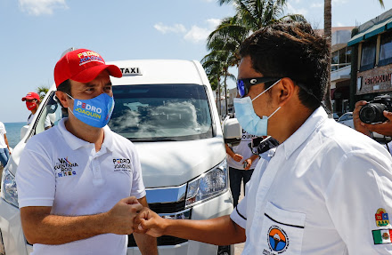 Taxistas de Cozumel respaldan el trabajo de Pedro Joaquín para la reactivación económica y ofrecen apoyo total