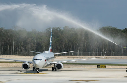  Aeropuerto de Tulum recibe por primera vez vuelos internacionales