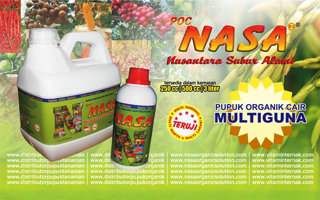 Pupuk Organik Cair Multifungsi POC NASA -  Solusi Nutrisi Budidaya Perikanan Anda