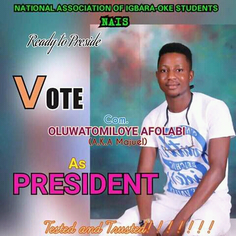 Vote Majuel for NAIS President