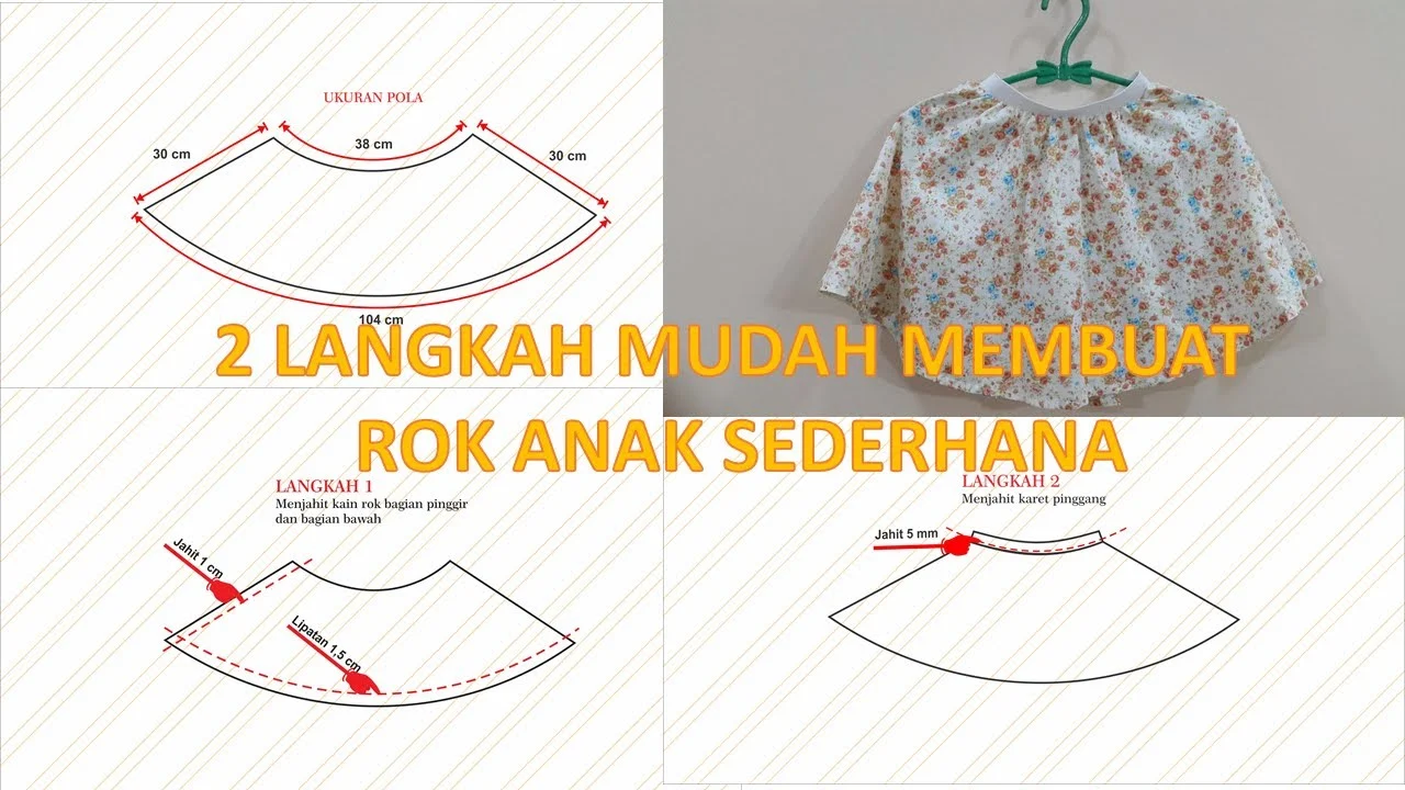 Cara Membuat Gamis Payung Anak Diary Hijaber - Cara membuat pola baju gamis payung