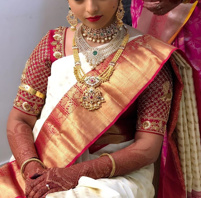 Bride in Antique Bridal Sets