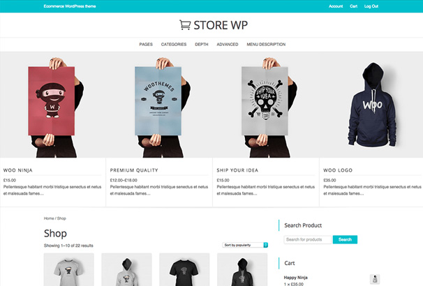 Store WP Free Woocommerce Theme 