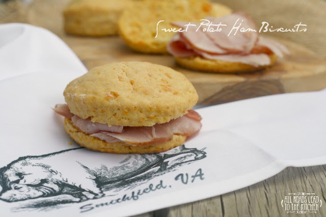 Sweet Potato Ham Biscuits