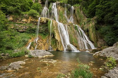 Photograph of Glandieu waterfall in Ain department