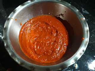 Red Chilly paste is ready