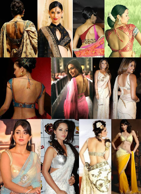 Celebrities  Sarees Blouse designs