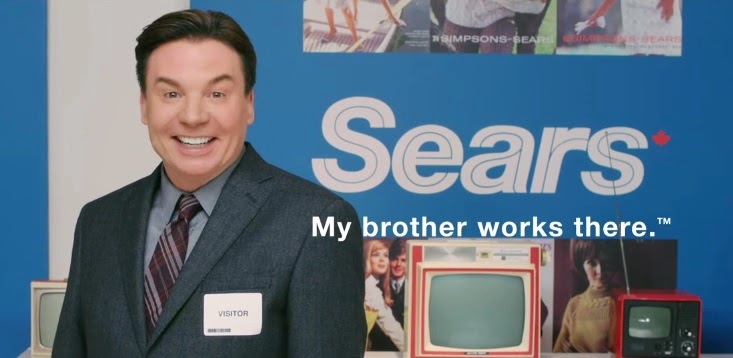 Mike Myers and His Brother Star In Sears Canada New Commercial