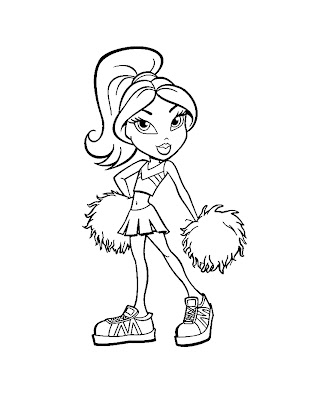 flower coloring pages for girls. Bratz Coloring Pages 3