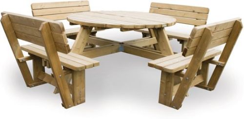 Picknicktafel rond MaximaVida