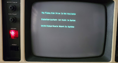 TRS80 Model 4p Floppy Screen