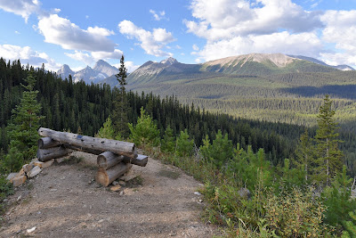 Trans Canada Trail views of Rocky Mountains.