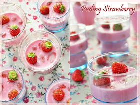 puding strawberry