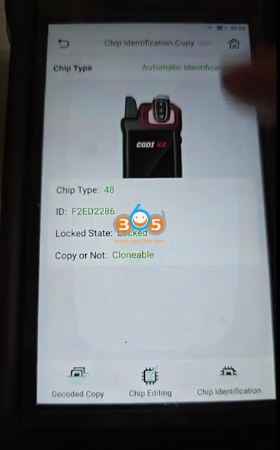 Copy VAG ID48 96bit Key with CGDI K2 3