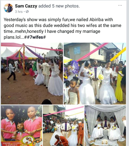 More potos: Man weds two women at same time in Abiriba, Abia State