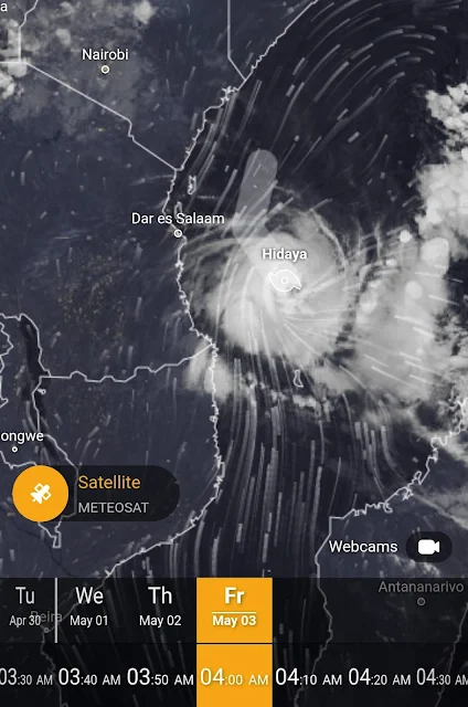 Tropical Cyclone Hidaya in Kenya