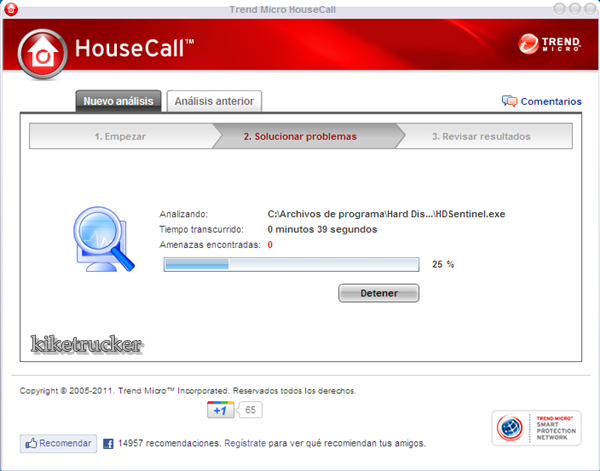 TrendMicro HouseCall v7.1 [Exploración en línea antivirus y antispyware gratuito][ES]