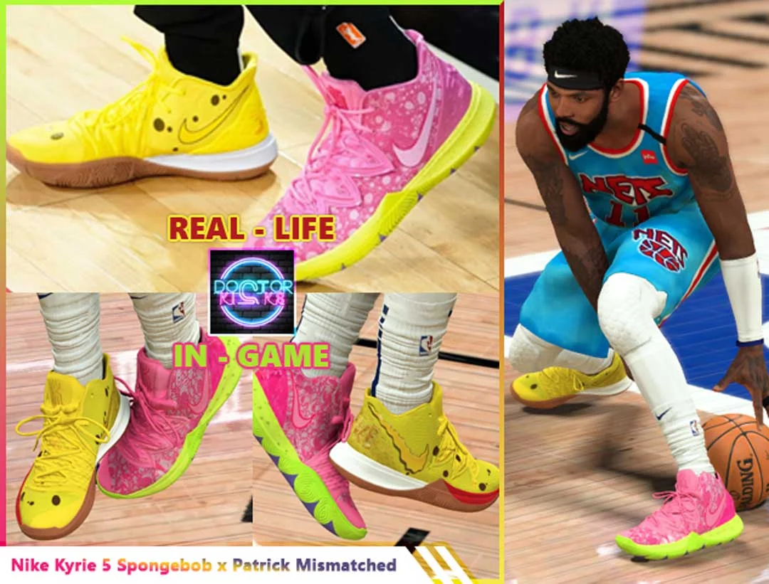 NBA 2K23 Nike Kyrie 5 "Spongebob & Patrick" (Kyrie Irving)